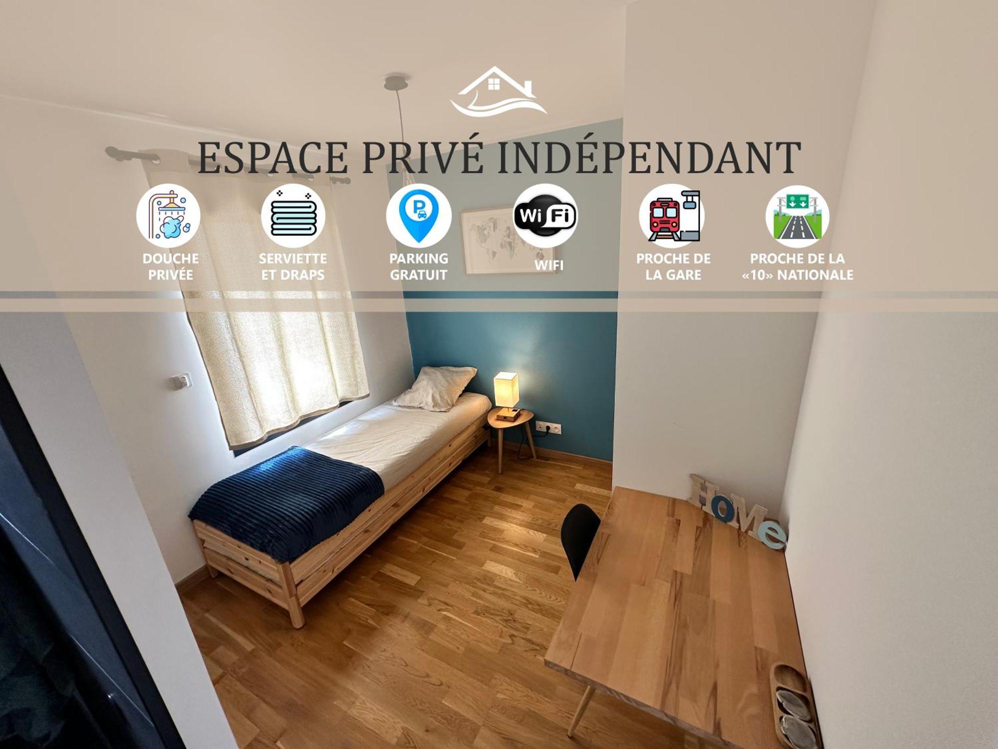 Chambre Privee Au Calme - Proche Gare - Parking Gratuit Le Gond-Pontouvre 외부 사진