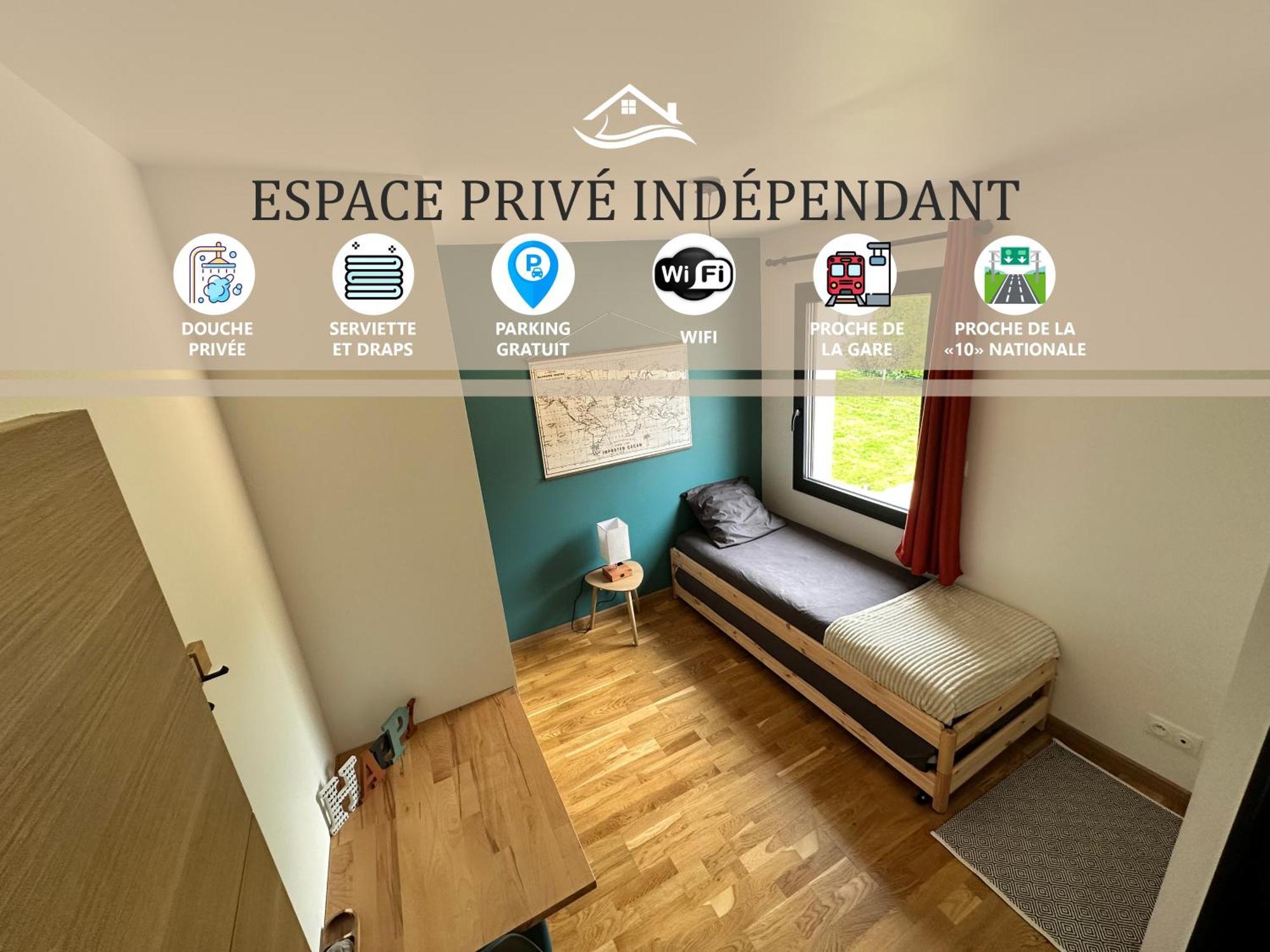 Chambre Privee Au Calme - Proche Gare - Parking Gratuit Le Gond-Pontouvre 외부 사진